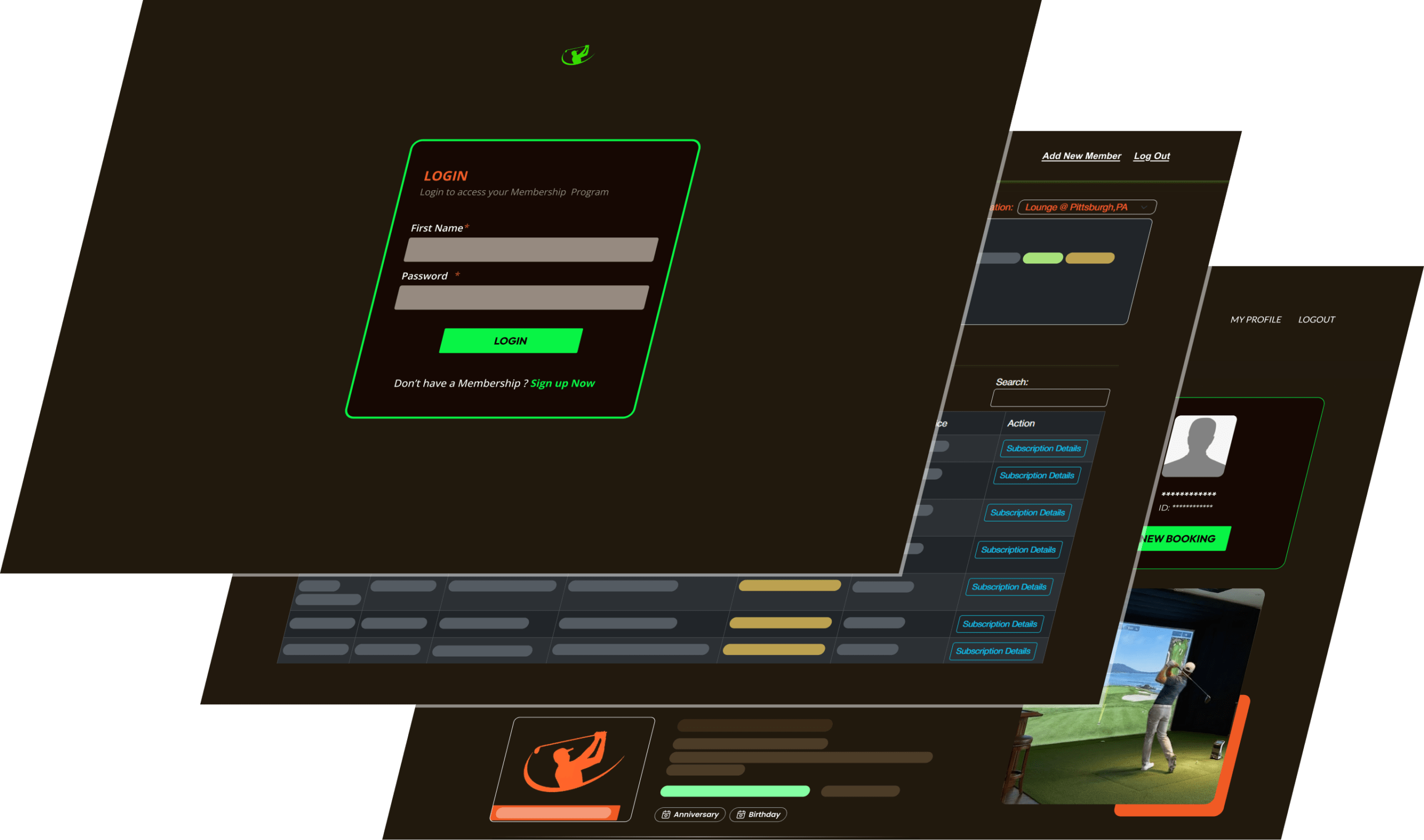 Golf Simulator Management